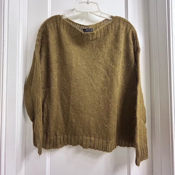 Eileen Fisher Sweaters - Eileen Fisher Boxy Mohair Blend Drop Shoulder Sweater Women's Size M